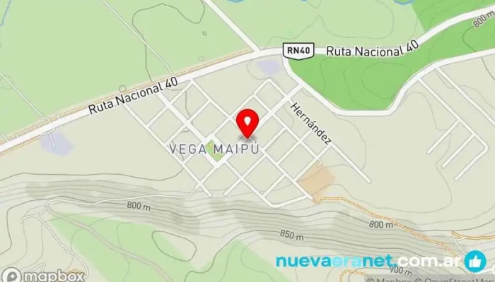 mapa de El Naranjo Panadería en San Martín de los Andes