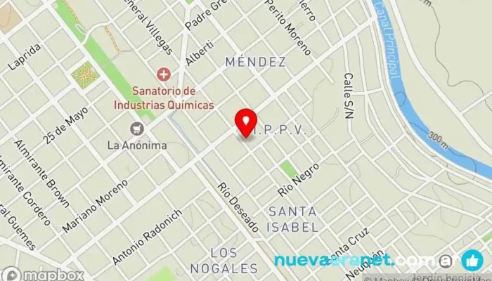 mapa de El nuevo milenio Panadería en Cinco Saltos