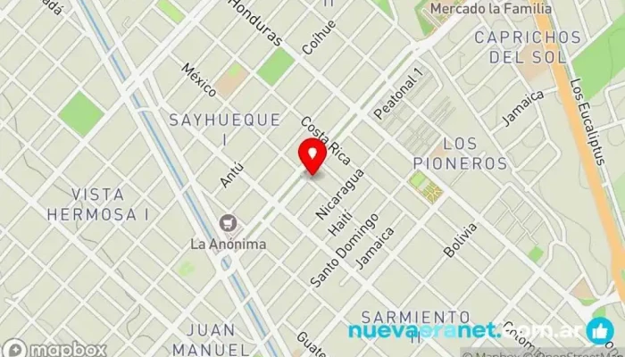 mapa de EL PAN DE VIDA Panadería en Centenario