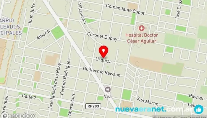 mapa de El Pan Nuestro Panadería en Caucete