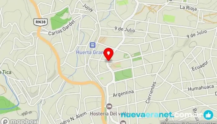 mapa de El Pastorcito Panaderia Panadería en Huerta Grande