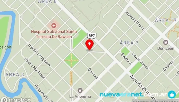 mapa de El Pebete Feliz Panadería en Rawson