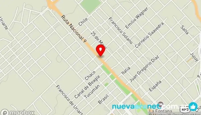 mapa de El Portal De Rio Hondo Hotel en Termas de Río Hondo