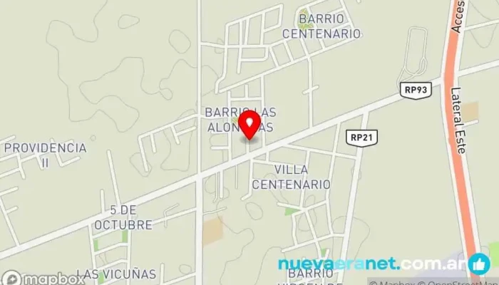 mapa de El progreso Panadería en Chimbas