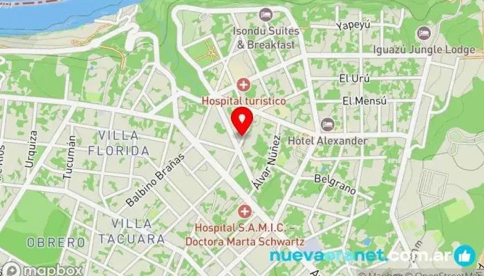 mapa de El rey Panadería en Puerto Iguazú