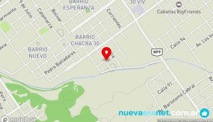 mapa de El Rubio Casa rural en Paso de la Patria
