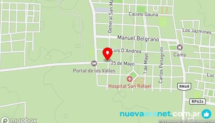mapa de El sabor de los Sueños Panadería en Salta