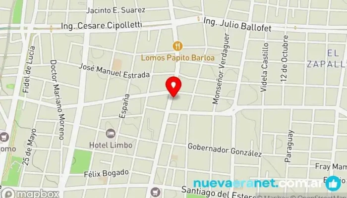 mapa de El Shopping del Pan Panadería en Las Heras