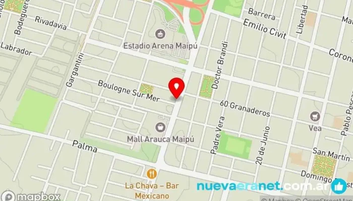 mapa de El Trigal Panaderia Y Confiteria Panadería en Maipú
