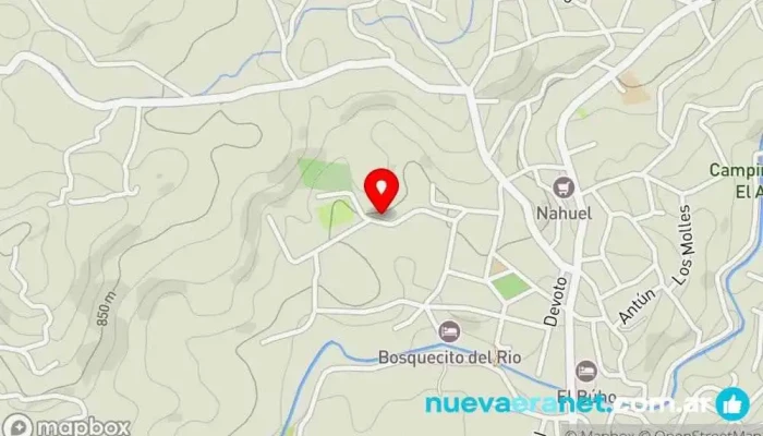 mapa de El Ultimo Paso  en Agua de Oro
