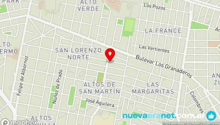 mapa de EL VERGEL – ᴘᴀɴᴀᴅᴇʀíᴀ ᴀʀᴛᴇꜱᴀɴᴀʟ Panadería en Córdoba