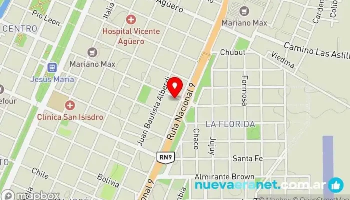 mapa de Embragues Tosso Tienda de repuestos para automóviles en Jesus María
