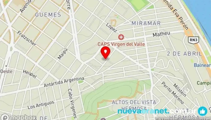 mapa de Endulcemos el alma Pastelería en Caleta Olivia