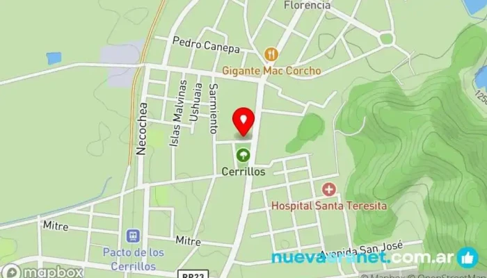 mapa de Endulzandote Pasteleria Cafetería en Cerrillos