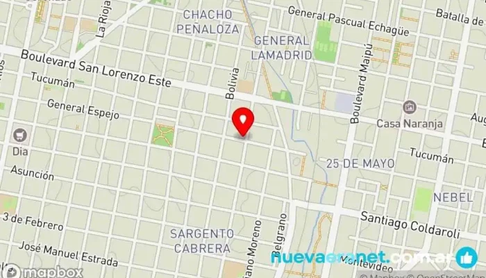 mapa de Entre masas Panadería en Concordia