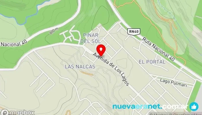 mapa de ENTRE MASAS Panadería en San Martín de los Andes