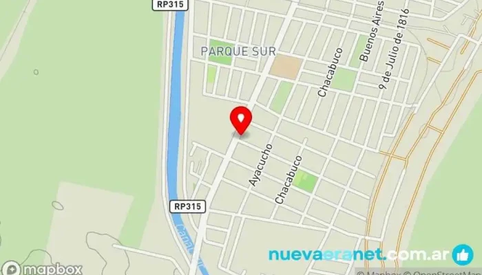 mapa de Escala Premoldeados de Hormigón Tienda de materiales para la construcción en San Miguel de Tucumán