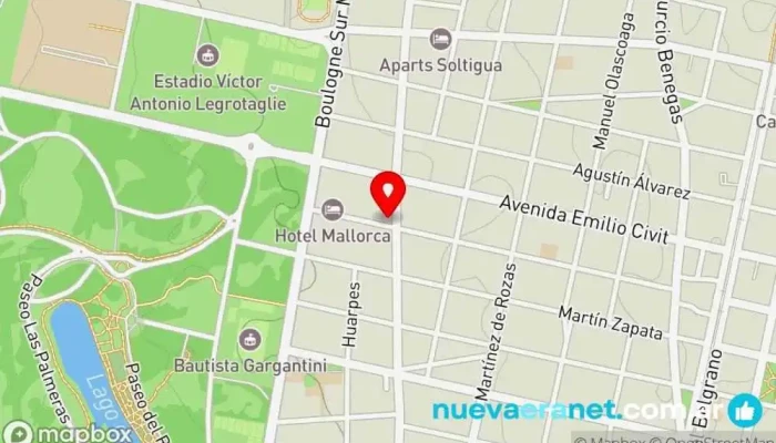 mapa de Esmeralda Panes mágicos Panadería, Cafetería, Pastelería en Mendoza