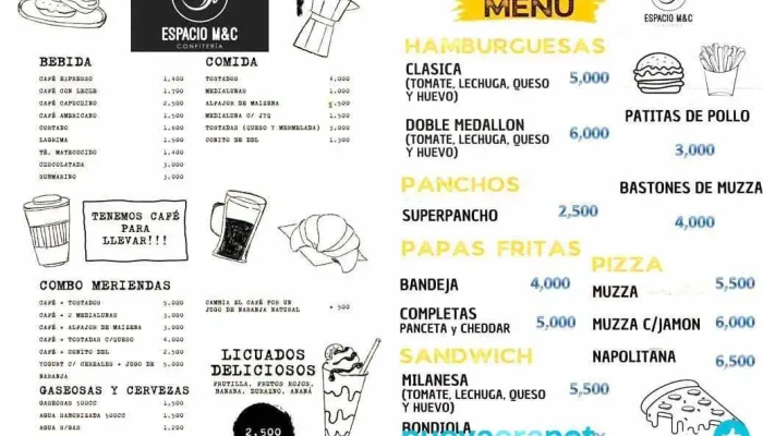 Espacio Mc Confiteria Carta - Rawson