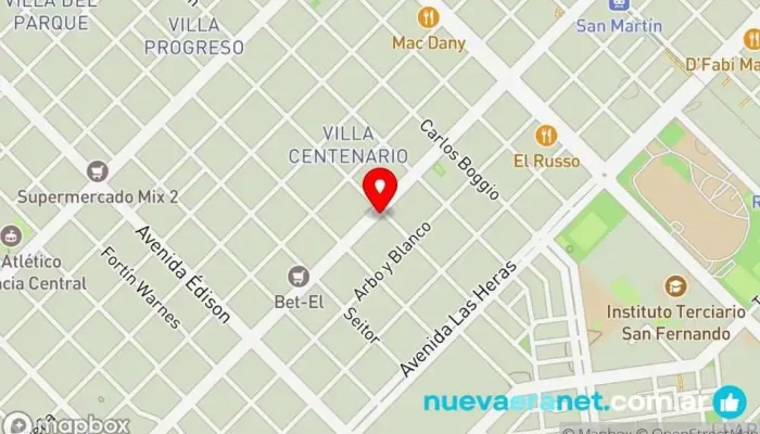 mapa de Establecimiento Noelia Panadería, Pastelería en Resistencia