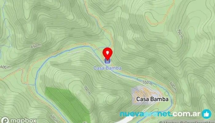 mapa de Estación Casa Bamba Empresa de trenes del área metropolitana en La Calera