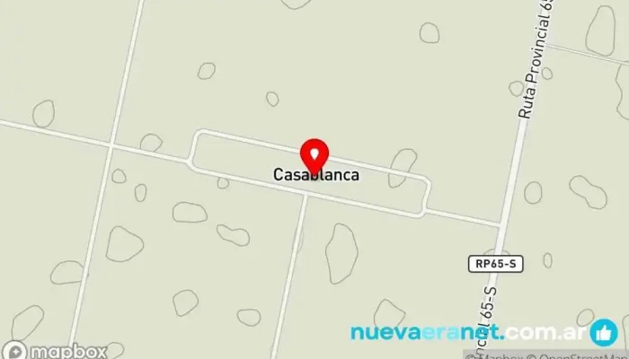 mapa de Estación Ferrocarril CasaBlanca Train ticket office en Santa Fe