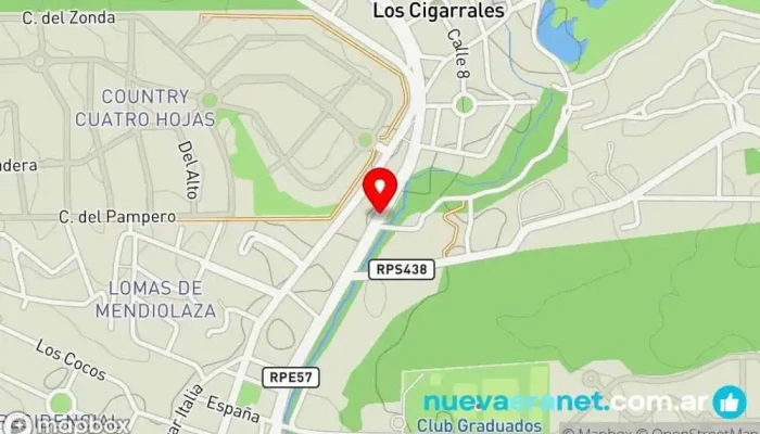 mapa de Estancia El Terrón Agencia de bienes inmuebles comerciales en Mendiolaza