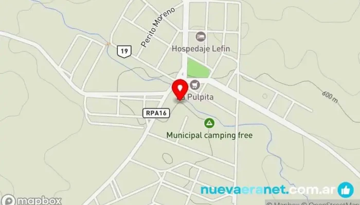 mapa de Estancia Río Pico Rancho ganadero en Río Pico