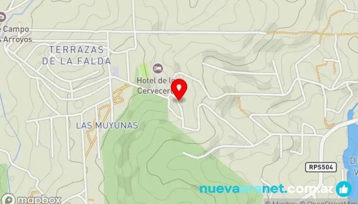 mapa de Estatua Padre Pío Atracción turística en La Falda