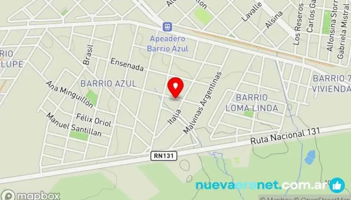 mapa de Estrella Panadería en Crespo