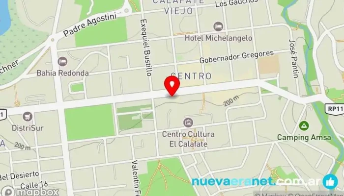 mapa de Fábrica De Alfajores Koonek Tienda de alimentación en El Calafate