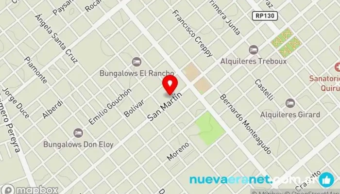 mapa de Fabrica de Sándwichs de Miga y Pizzeria 