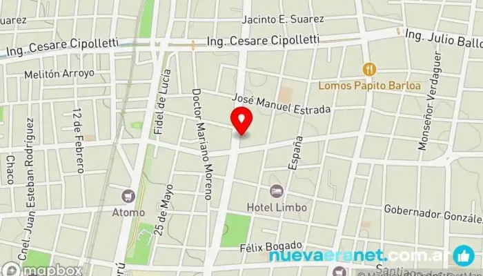 mapa de Factoría- Panaderìa y Pastelería Panadería, Pastelería en Mendoza