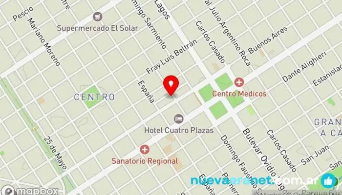 mapa de FAMILY pan & pastas Panadería en Casilda