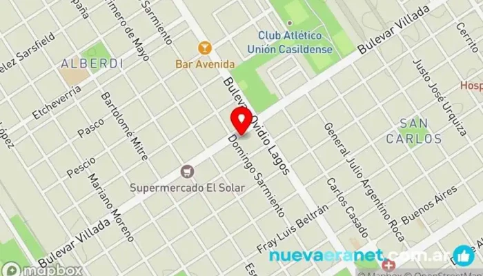 mapa de Family Pan & Pastas (Suc 1) Panadería en Casilda