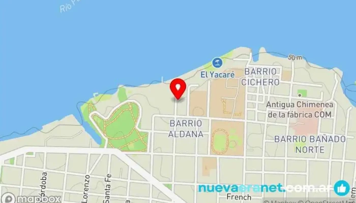 mapa de Fatto in Casa Tienda de pasta, Restaurante especializado en fideos en Corrientes