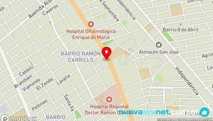 mapa de Fattor Express Panadería, Pastelería en Santiago del Estero