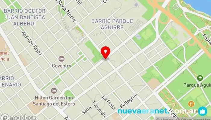 mapa de Fattor Panadería, Restaurante de desayunos, Cafetería, Pastelería en Santiago del Estero
