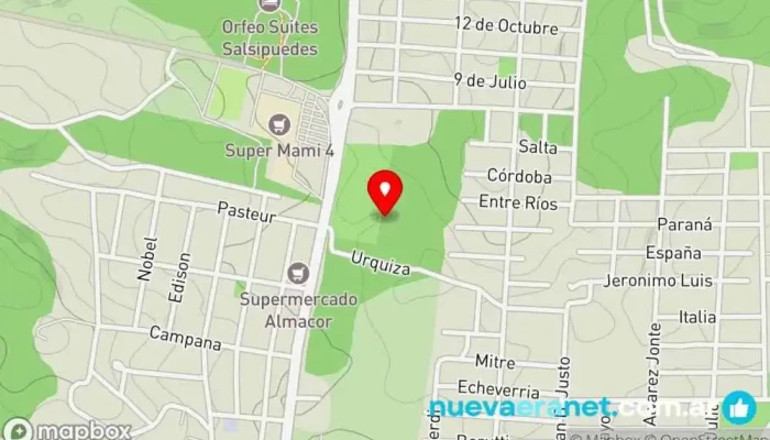 mapa de Feria de Productores de la Economía Social de Salsipuedes Mercado en Colón