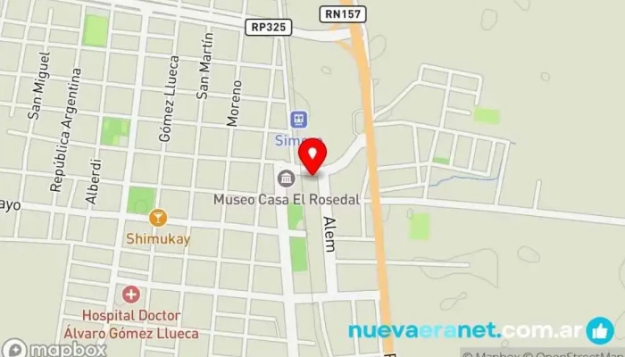 mapa de Feria De Simoca Centro comercial en Simoca