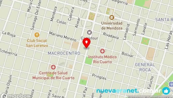 mapa de Ferialvarez SRL Casa de subastas de ganado en AAU