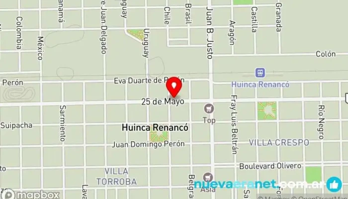 mapa de Ferias Rodeo Huinca SRL Servicio agrícola en Huinca Renanco