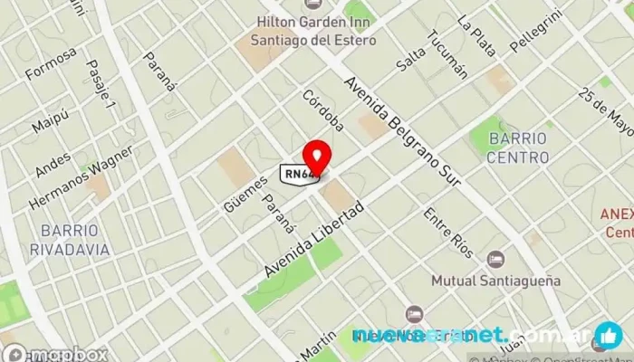 mapa de Fiambreria Casa Campo Tienda de fiambres en Santiago del Estero
