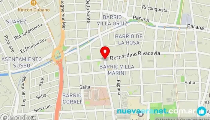 mapa de Fiambrería Lourdes Tienda de fiambres, Panadería en Godoy Cruz