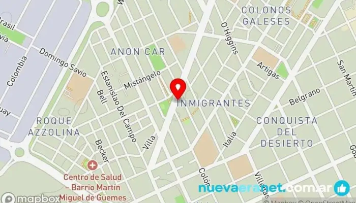 mapa de Fiambreria y Panaderia El Holandes Errante Panadería en Puerto Madryn