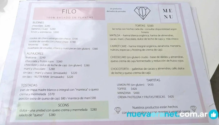Filo Basado En Plantas -  Carta - San Martín de los Andes