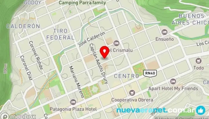 mapa de FILO basado en plantas Cafetería en San Martín de los Andes