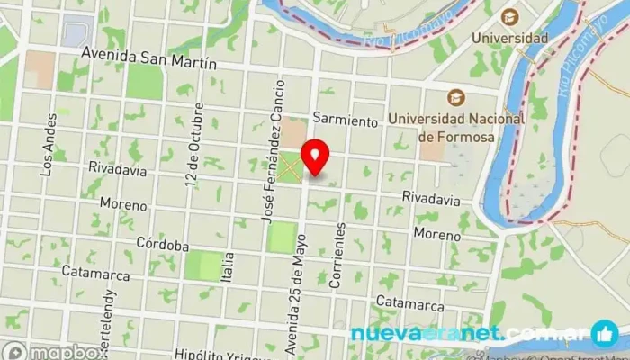 mapa de Flor de donas Pastelería en Clorinda