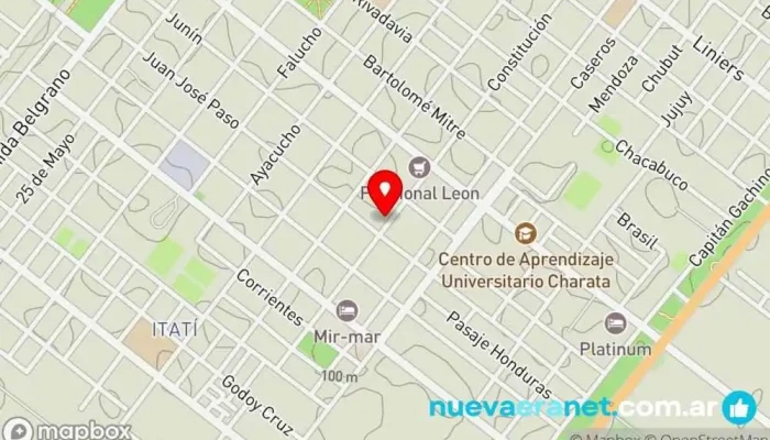 mapa de frente panaderia del valle Tienda de alimentación en Charata