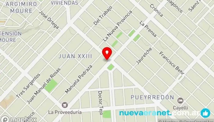 mapa de Frutillitas Kiosco, Panadería, Tienda de golosinas, Heladería, Tienda de bebidas alcohólicas en Comodoro Rivadavia